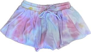 FLOWERS BY ZOE- Pastel Tie Dye Shorts