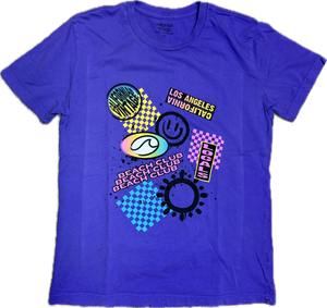 Californian Vintage- Beach Club T-Shirt (Purple)