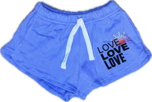 FLOWERS BY ZOE- New Purple Love Shorts