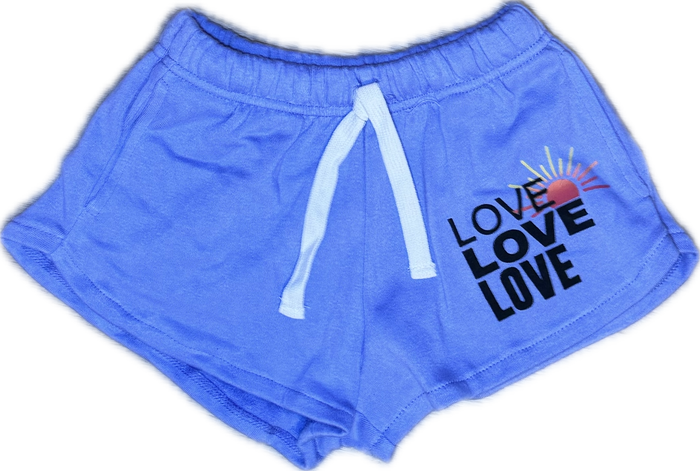 FLOWERS BY ZOE- New Purple Love Shorts