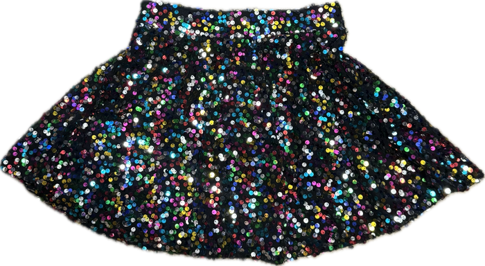 Flowers By Zoe- Rainbow Sequin Skirt