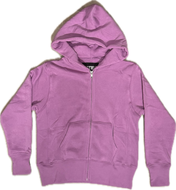 KATIEJ NYC- TWEEN DYLAN OVERSIZED ZIP HOODIE (peony)