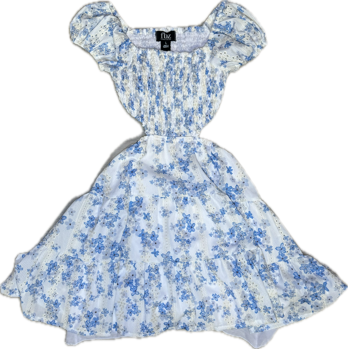Flowers By Zoe- Floral Dress (Blue)