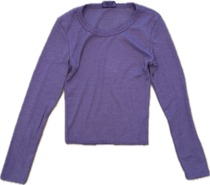 FIREHOUSE- Long Sleeve Ribbed Shirt (violet)