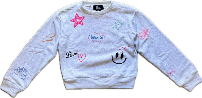 FLOWERS BY ZOE- Doodles Sweatshirt