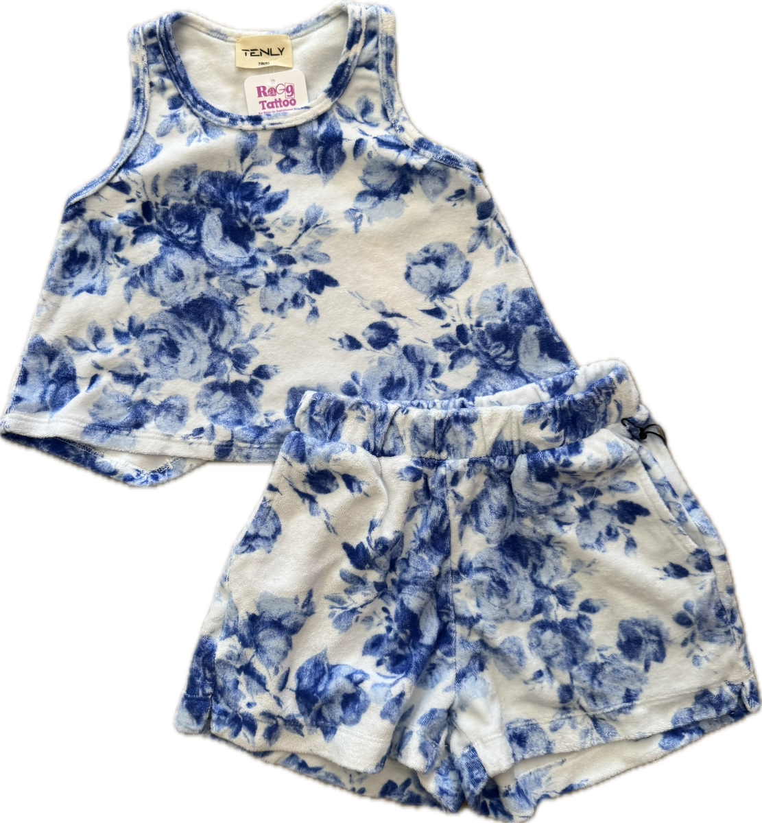 TENLY- Deja Blue Terry Cloth Set – Ragg Tattoo