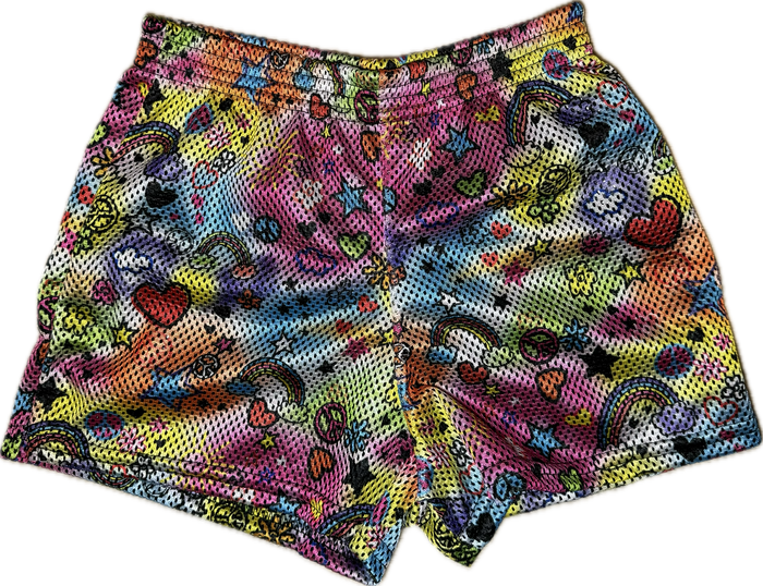 DORI CREATIONS- Neon Grafitti Shorts