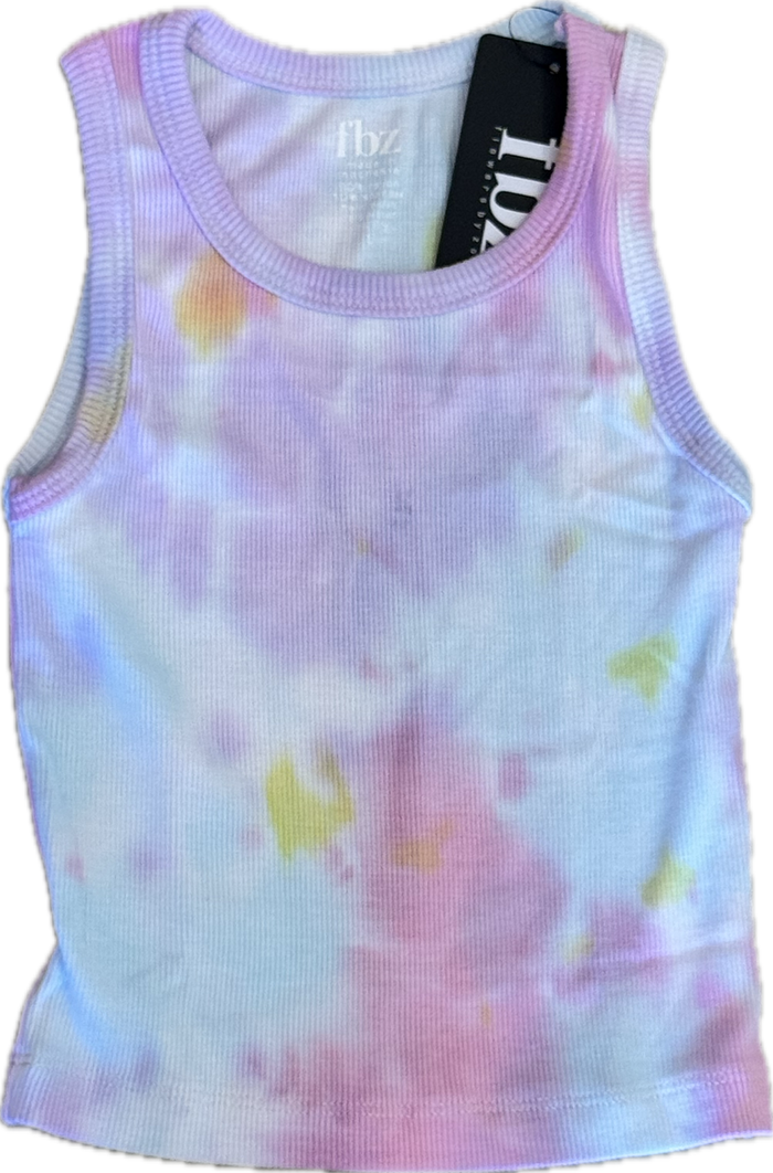 FLOWERS BY ZOE- Pastel Tie Dye Tank