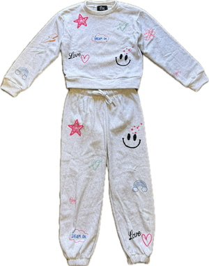 FLOWERS BY ZOE- Doodles Sweatpants