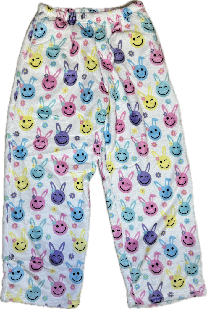 iscream- Happy Face Bunnies Plush Pants