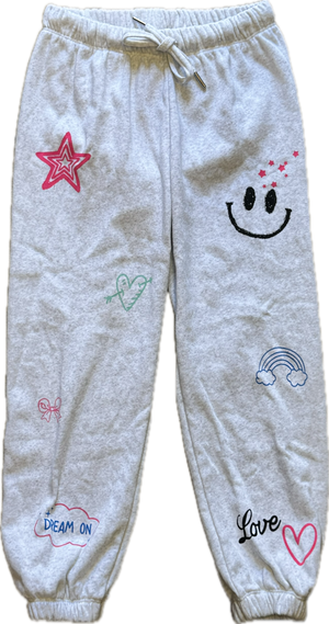 FLOWERS BY ZOE- Doodles Sweatpants