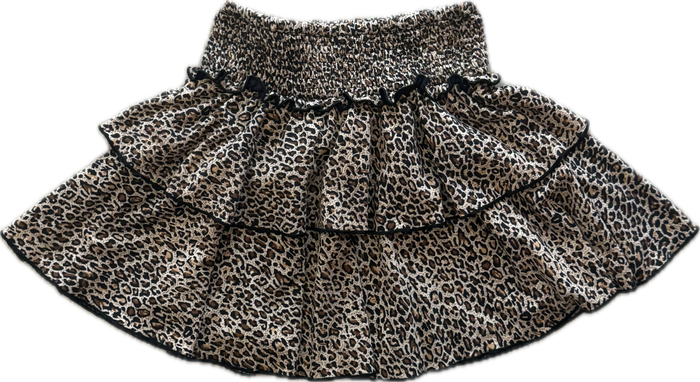 Flowers By Zoe- Brown Leopard Skirt