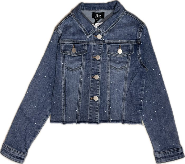 Flowers By Zoe- Navy Denim Wash Jacket