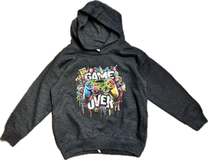 RHT Kids- Game Over Hoodie (grey)