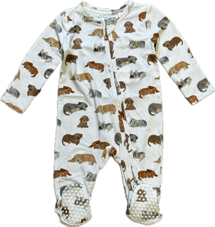 ANGEL DEAR- 2 Way Zipper Footie (Napping Puppies)