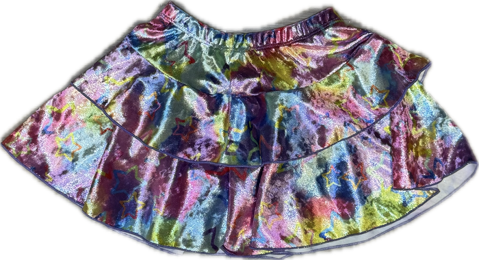 Social Butterfly- Ruffle Skirt, Velvet Stars