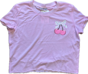 FIREHOUSE- Pink Cherry Bloom Top (ice pink)