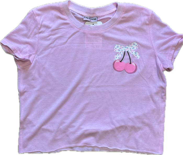 FIREHOUSE- Pink Cherry Bloom Top (ice pink)