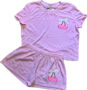FIREHOUSE- Pink Cherry Bloom Top (ice pink)