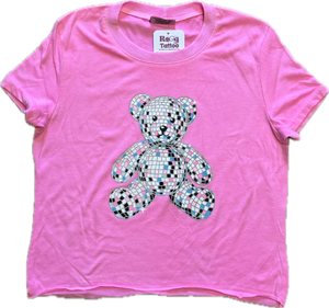 FIREHOUSE- Disco Teddy Top (neon pink)
