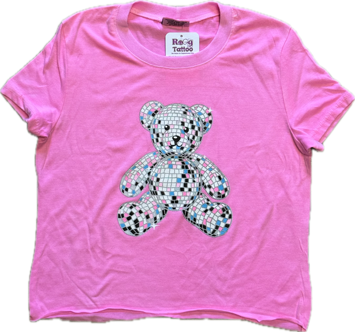 FIREHOUSE- Disco Teddy Top (neon pink)