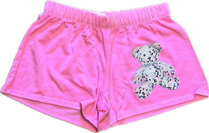 FIREHOUSE- Disco Teddy Shorts (neon pink)