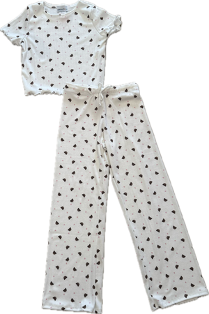 CHERYL KIDS- Bear & Hearts Top & Pants Set