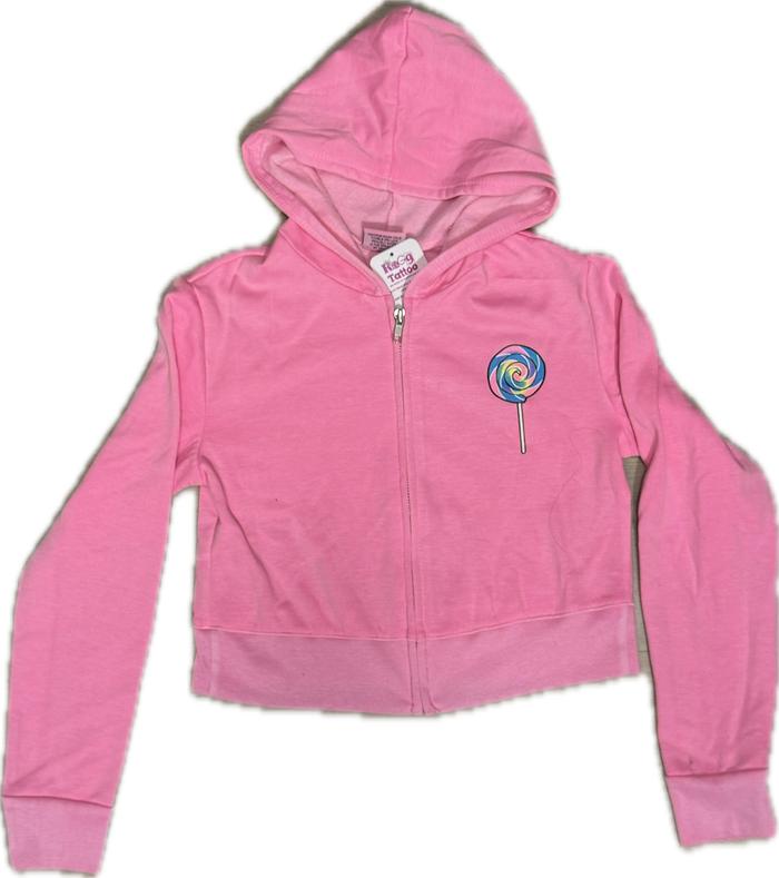 Firehouse- Lollipop Zip-up Hoodie (pink)