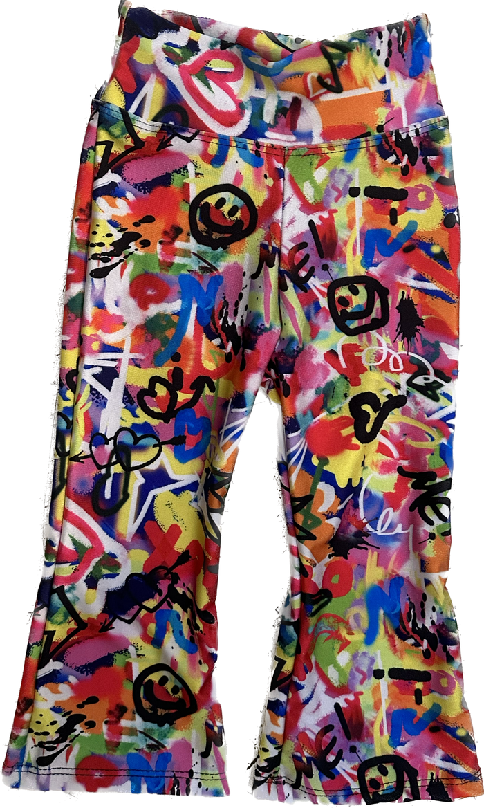 Dori Creations- Wall Grafitti Flared leggings