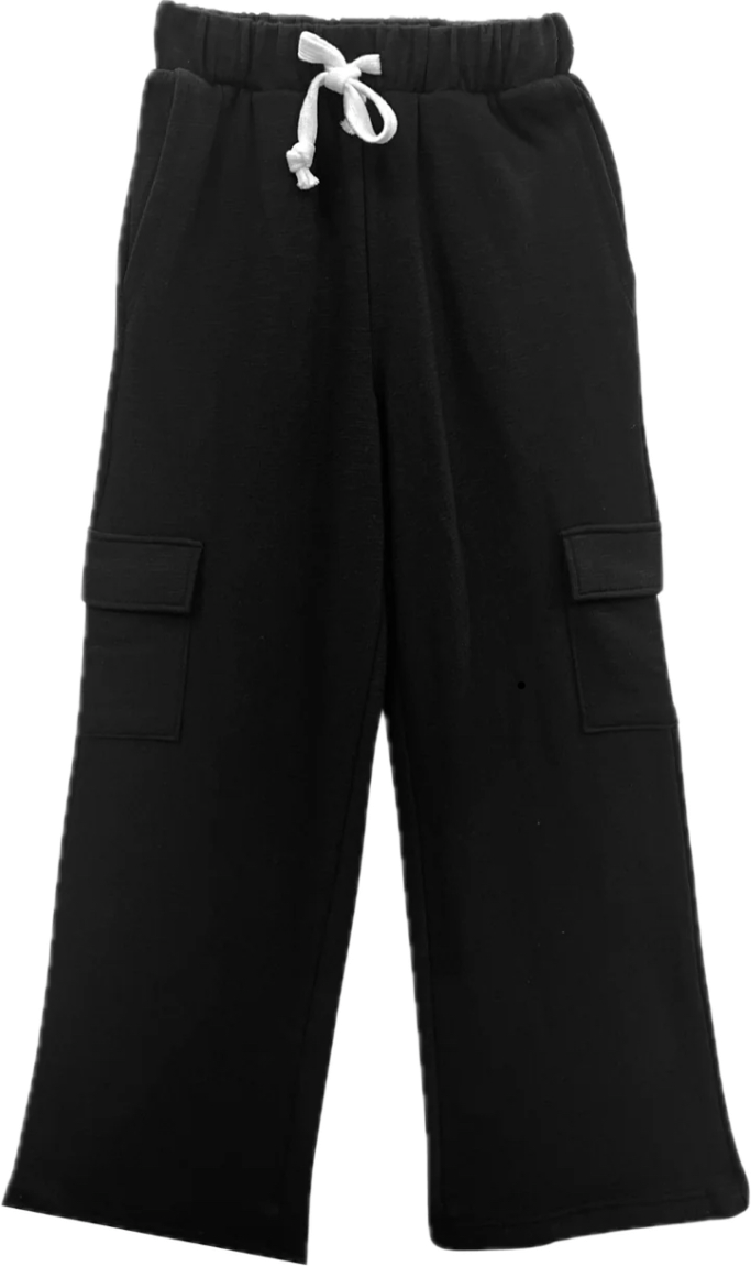 KATIEJ NYC- TWEEN HOPE CARGO LOUNGE PANTS (black)