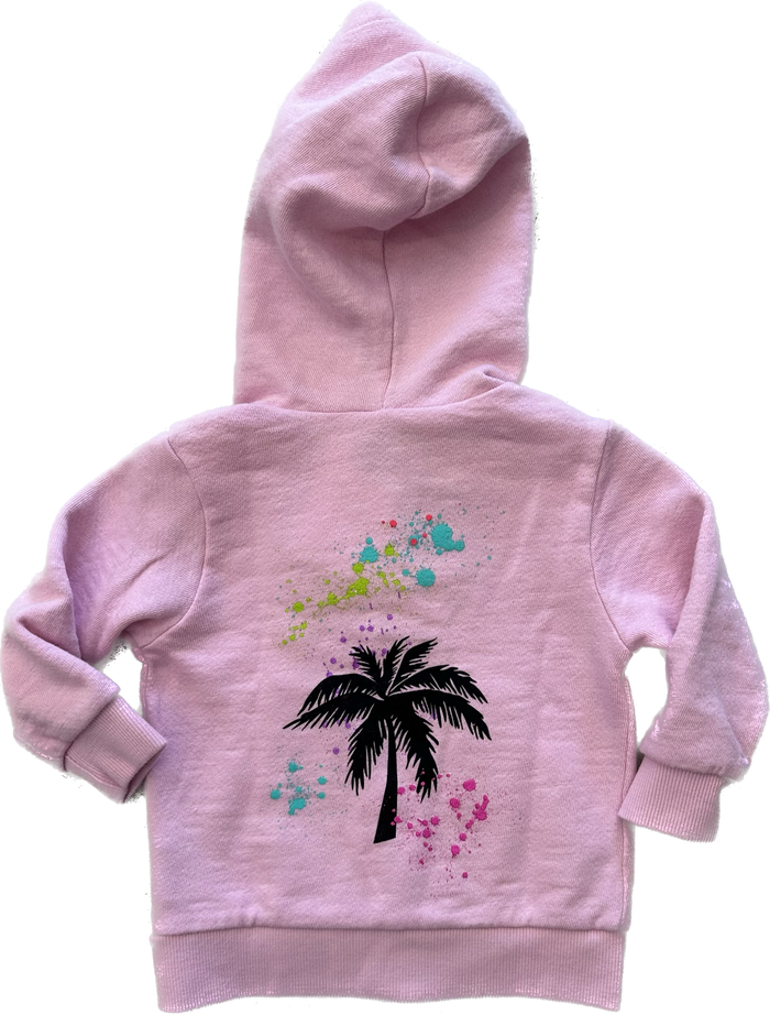Californian Vintage- Pink Palms Baby Hoodie