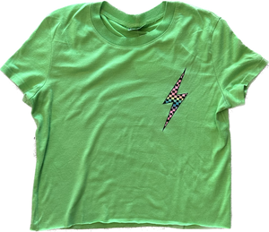 Firehouse- Checker Bolt T-Shirt  (Lime)