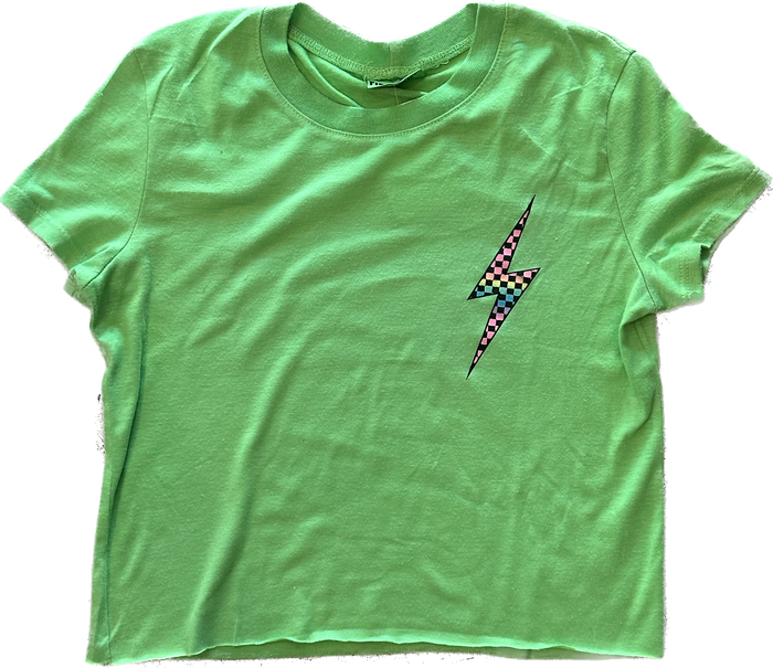 Firehouse- Checker Bolt T-Shirt  (Lime)