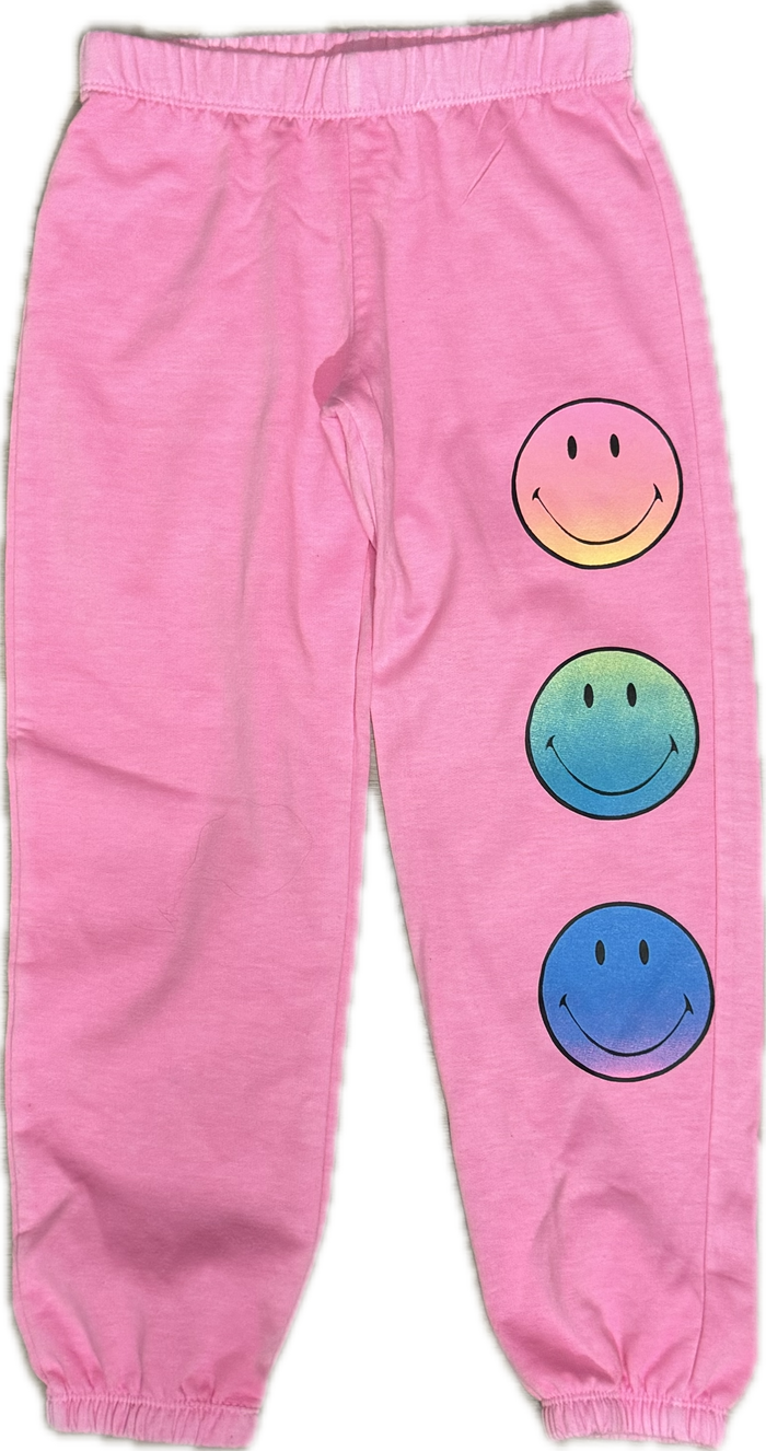 Firehouse-  TriSmiley Sweatpants (pink)