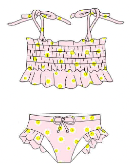 submarine- Mini Kini - Happy Daisy Bikini Set
