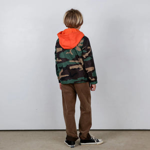 TINY WHALES- WOODLAND JACKET (camo orange)