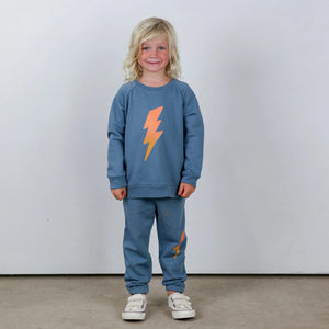 TINY WHALES- RAD POWERS SWEATER (lake)