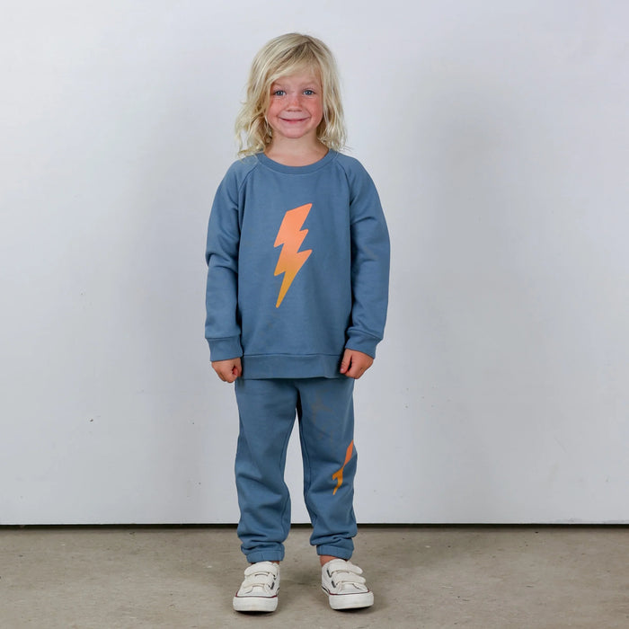 TINY WHALES- RAD POWERS SWEATER (lake)