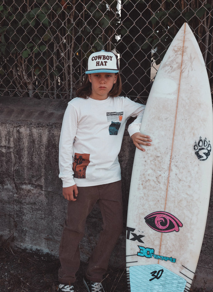TINY WHALES- PROVISIONS PANTS (black/sand)