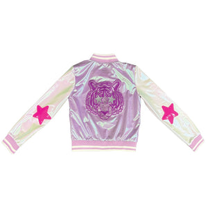 Iscream- Tiger Metallic Varsity Jacket