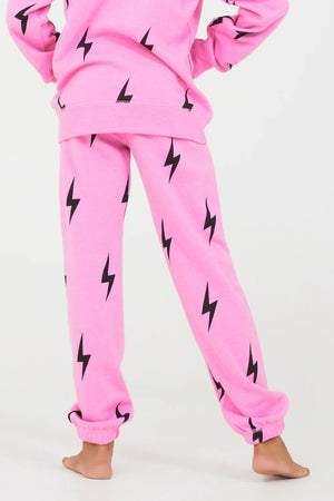 Vintage Havana- PINK LIGHTNING BOLT JOGGER