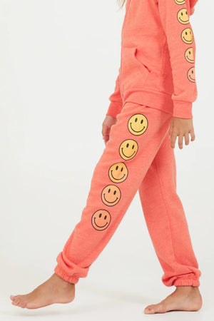 Vintage Havana- SMILEY SLEEVE ZIP HOODIE & Jogger Set