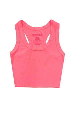 KATIEJ NYC- TWEEN LIVI RIBBED TANK SOLIDS (Cherry Slush)