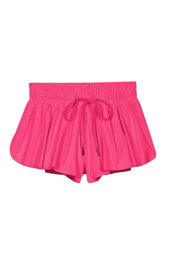 KATIEJ NYC- TWEEN FARRAH Tik Tok SHORTS (Cherry Slush)