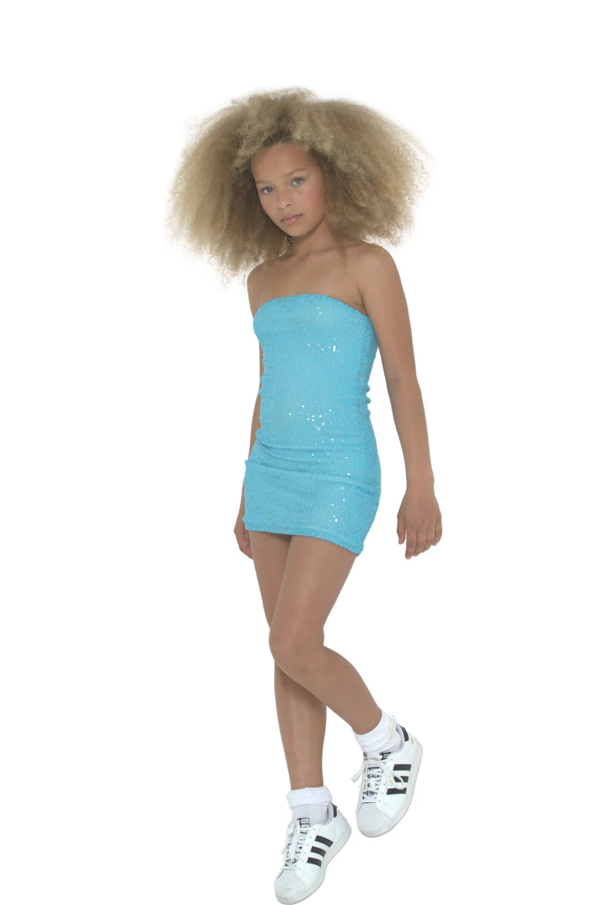 KatieJ NYC- TWEEN KENDALL DRESS (Turquoise ) – Ragg Tattoo