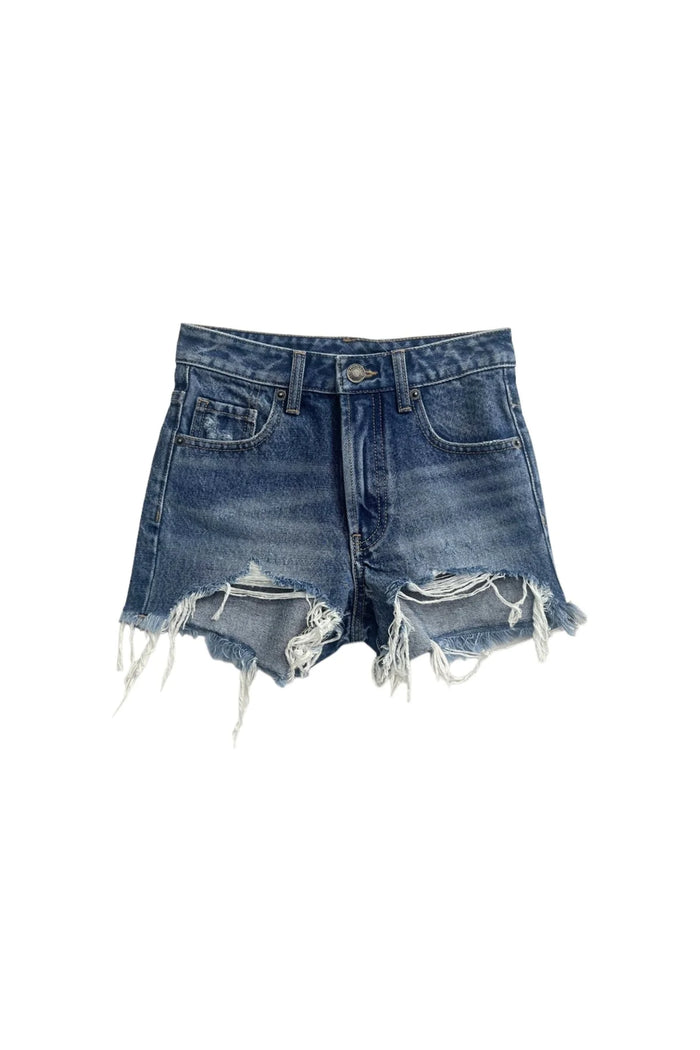 KATIEJ NYC-  TWEEN MALIBU SHORTS (Dark Wash Denim)