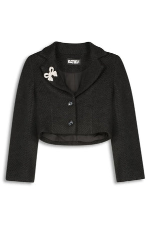 KATIEJ NYC- TWEEN EDEN BOLERO JACKET (black)