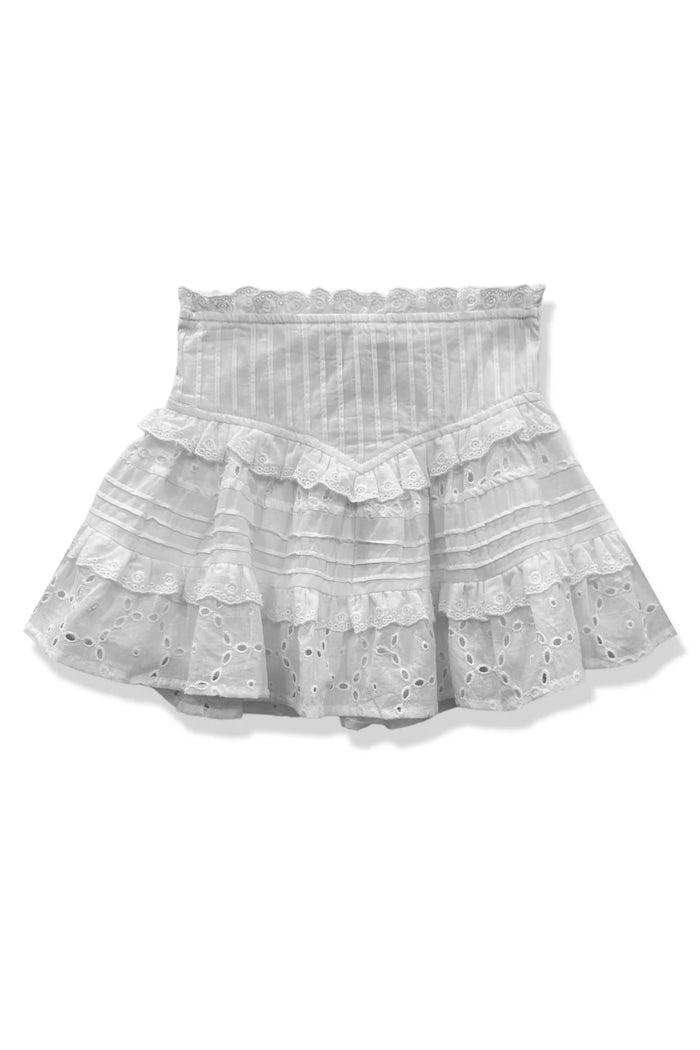 KATIEJ NYC- TWEEN WILLOW LACE SKIRT (White)