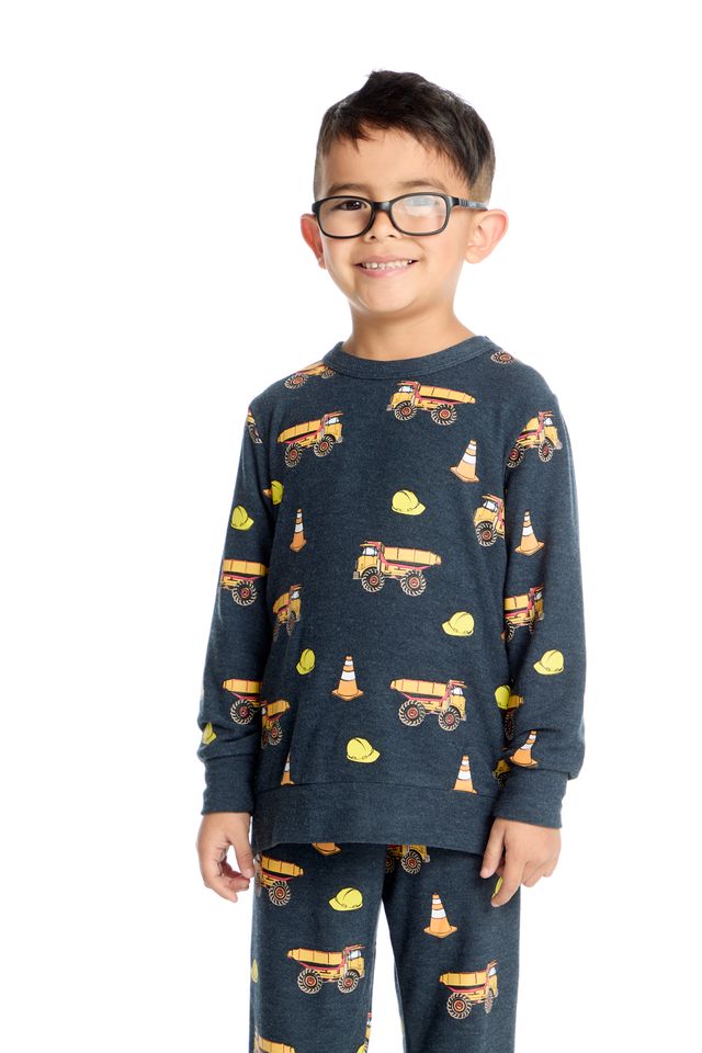 CHASER- Construction Trucks Long Sleeve T-shirt