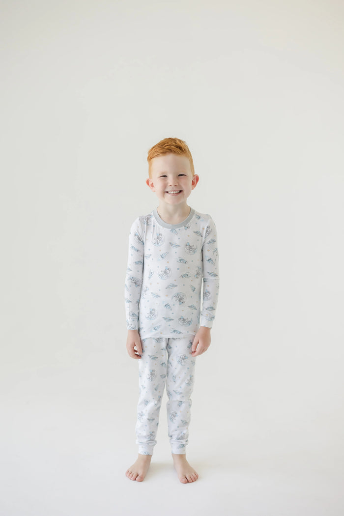 esme- To The Moon Long Sleeve Pjs Boys